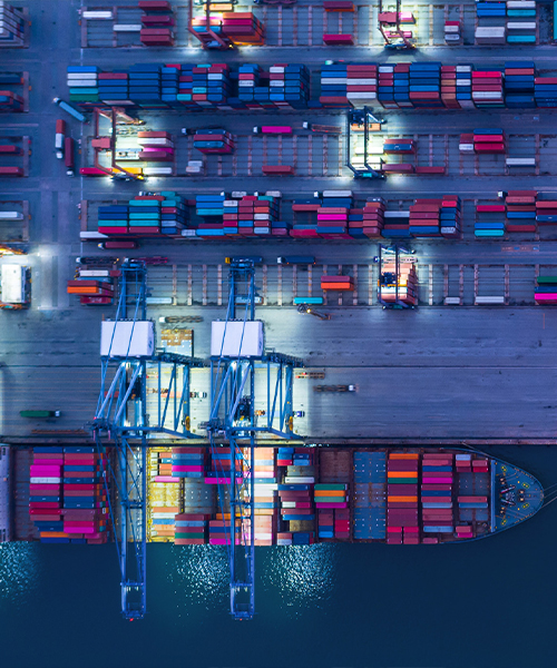 Container handling and port monitoring